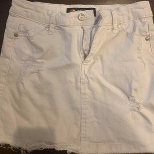 White Denim Skirt Tilly's